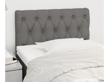 Čelo postele 80 x 7 x 78/88 cm textil [346299] (Barva Tmavě šedá)