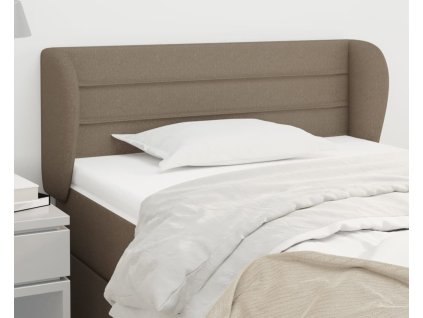 Čelo postele typu ušák 103x23x78/88 cm textil [3117278] (Barva Taupe)