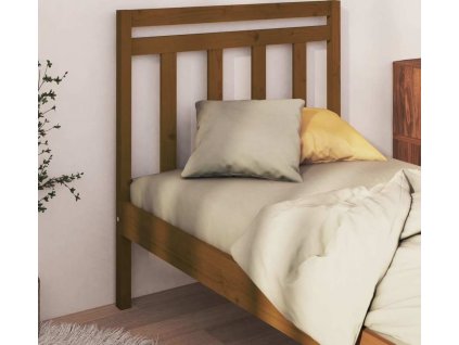 Čelo postele 81 x 4 x 100 cm masivní borovice [814072]