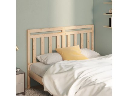 Čelo postele 140 x 4 x 100 cm masivní borovice [814093] (Barva Černá)