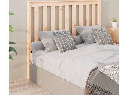 Čelo postele 141 x 6 x 101 cm masivní borovice [818516] (Barva Bílá)