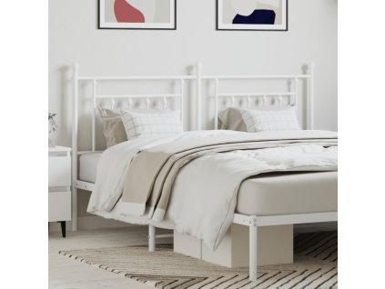 Kovové náhradní čelo postele 160 cm [353621] (Barva Bílá)