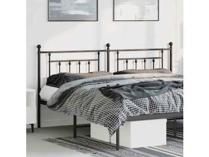 Kovové náhradní čelo postele 180 cm [353573] (Barva Černá)