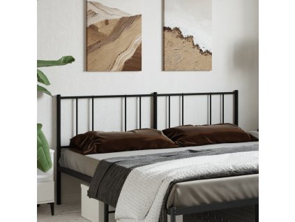 Kovové náhradní čelo postele 200 cm [352518] (Barva Černá)