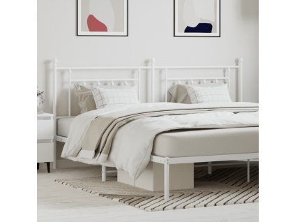 Kovové náhradní čelo postele 200 cm [353624] (Barva Bílá)