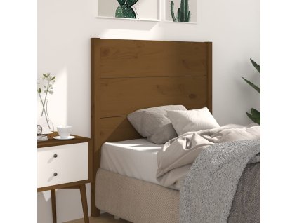 Čelo postele 106 x 4 x 100 cm masivní borovice [818708] (Barva medová hnědá)