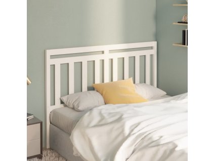 Čelo postele 166 x 4 x 100 cm masivní borovice [814105] (Barva Bílá)