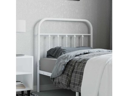 Kovové náhradní čelo postele 90 cm [352655] (Barva Bílá)