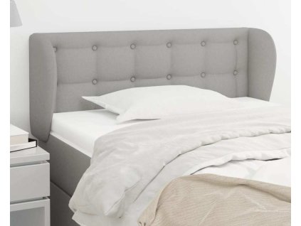 Čelo postele typu ušák 103x23x78/88 cm textil [3117575] (Barva Zelená)