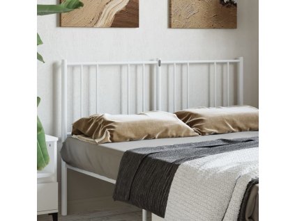 Kovové čelo postele 160 cm [352564] (Barva Bílá)