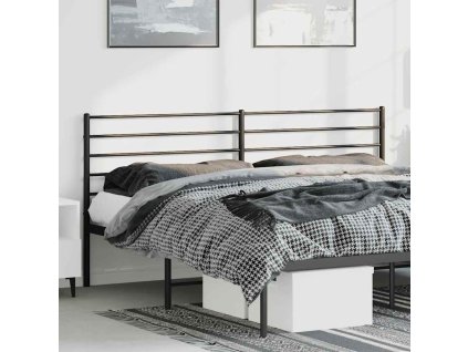 Kovové náhradní čelo postele 180 cm [352355] (Barva Černá)