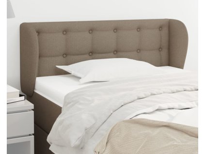 Čelo postele typu ušák 83x23x78/88 cm textil [3117556] (Barva Taupe)