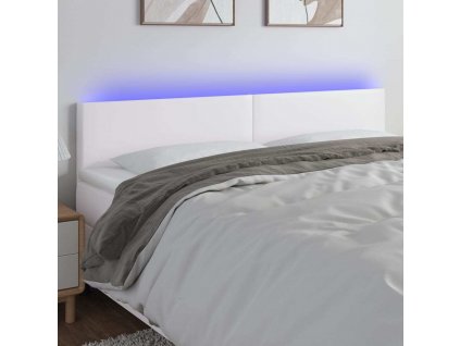 Čelo postele s LED 180x5x78/88 cm umělá kůže [3121435]