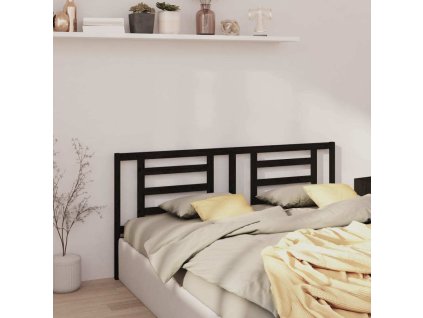 Čelo postele 186 x 4 x 100 cm masivní borovice [818839] (Barva Černá)