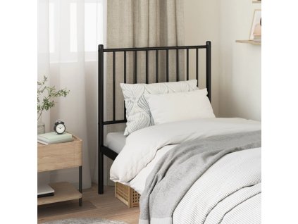 Kovové náhradní čelo postele 75 cm [350890] (Barva Černá)