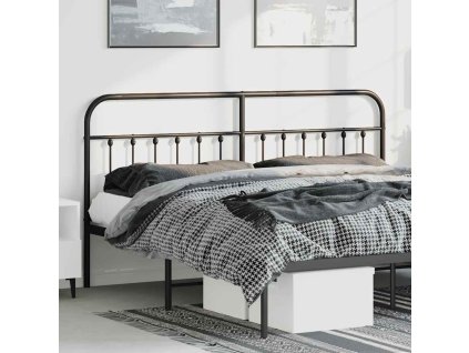 Kovové náhradní čelo postele 180 cm [352614] (Barva Černá)