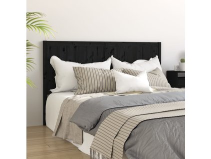 Čelo postele 205,5 x 4 x 100 cm masivní borovice [818114] (Barva Černá)