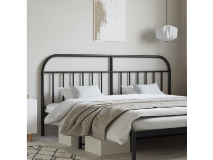 Kovové náhradní čelo postele 200 cm [353673] (Barva Černá)