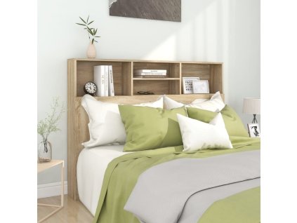 Čelo postele s úložným prostorem 140 x 19 x 103,5 cm [811865] (Barva dub sonoma)