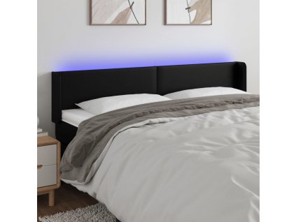 Čelo postele s LED 183 x 16 x 78/88 cm umělá kůže [3123061]