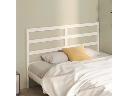 Čelo postele 166 x 4 x 100 cm masivní borovice [817651] (Barva Bílá)