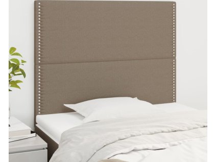 Čelo postele 90x5x118/128 cm látkové [3116178] (Barva Taupe)