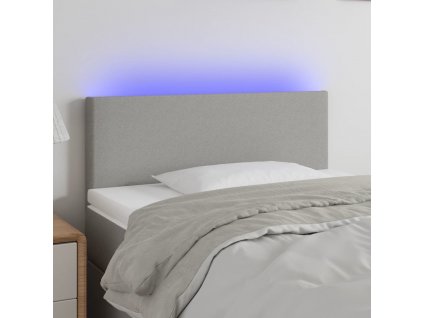 Čelo postele s LED 100x5x78/88 cm textil [3121329]