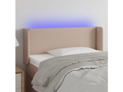 Čelo postele s LED 93 x 16 x 78/88 cm umělá kůže [3123179]