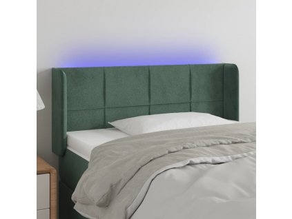 Čelo postele s LED 83 x 16 x 78/88 cm samet [3123269]