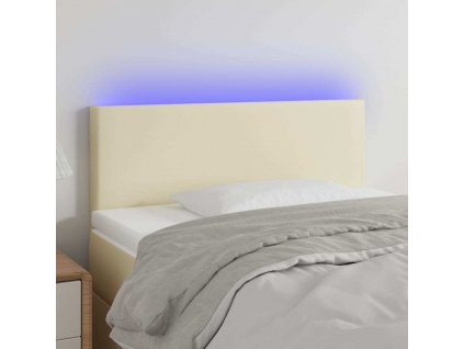 Čelo postele s LED 100x5x78/88 cm umělá kůže [3121418]