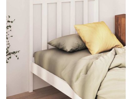 Čelo postele 81 x 4 x 100 cm masivní borovice [817716] (Barva Bílá)