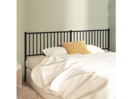 Kovové náhradní čelo postele 200 cm [350902] (Barva Černá)