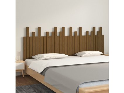 Nástěnné čelo postele 204x3x80 cm masivní borové dřevo [824781]