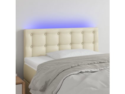 Čelo postele s LED 80 x 5 x 78/88 cm umělá kůže [3121686]