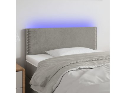 Čelo postele s LED 80 x 5 x 78/88 cm samet [3121502]