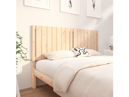 Čelo postele 165,5 x 4 x 100 cm masivní borovice [818882] (Barva Šedá)