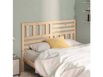 Čelo postele 156 x 4 x 100 cm masivní borovice [814149] (Barva Přírodní)