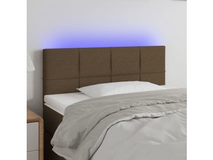 Čelo postele s LED 80 x 5 x 78/88 cm textil [3121589]
