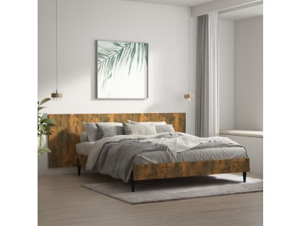 Nástěnné čelo postele 240x1,5x80cm kompozitní dřevo [816979] (Barva Kouřový dub)