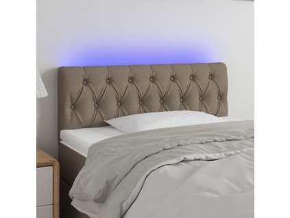 Čelo postele s LED 100 x 7 x 78/88 cm textil [3121942]