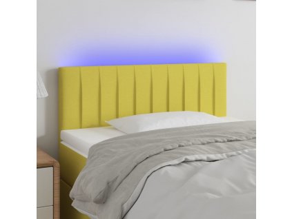 Čelo postele s LED 90x5x78/88 cm textil [3121839]