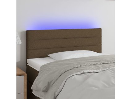 Čelo postele s LED 80 x 5 x 78/88 cm textil [3121729]