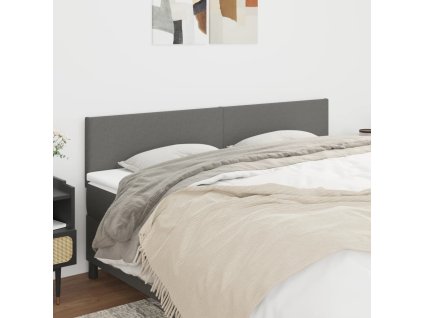 Čelo postele 2 ks 90x5x78/88 cm textil [345831] (Barva Zelená)