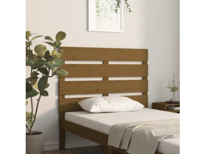 Čelo postele 100 x 3 x 80 cm masivní borovice [821335] (Barva medová hnědá)