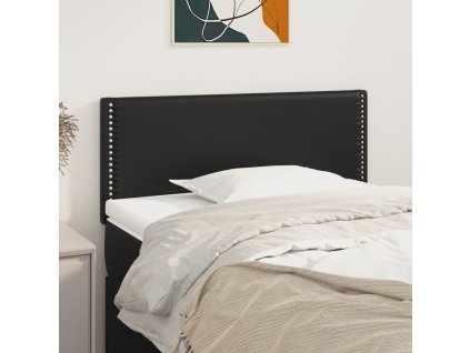 Čelo postele 90x5x78/88 cm umělá kůže [345892] (Barva Černá)