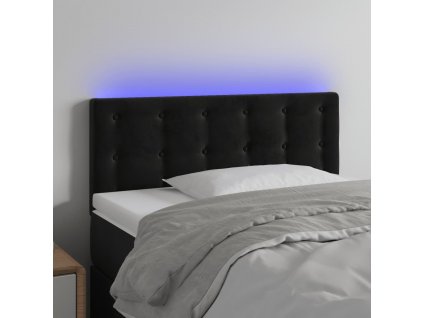 Čelo postele s LED 100x5x78/88 cm samet [3122090]
