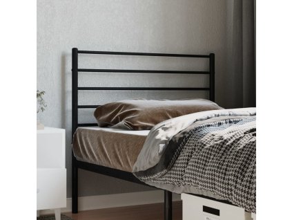 Kovové náhradní čelo postele 80 cm [352346] (Barva Černá)