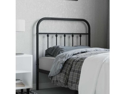Kovové náhradní čelo postele 80 cm [352605] (Barva Černá)