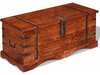 Úložná truhla akáciové dřevo [244049] (Barva Hnědá)