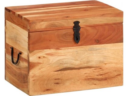 Úložný box 39 x 28 x 31 cm masivní akáciové dřevo [338482]